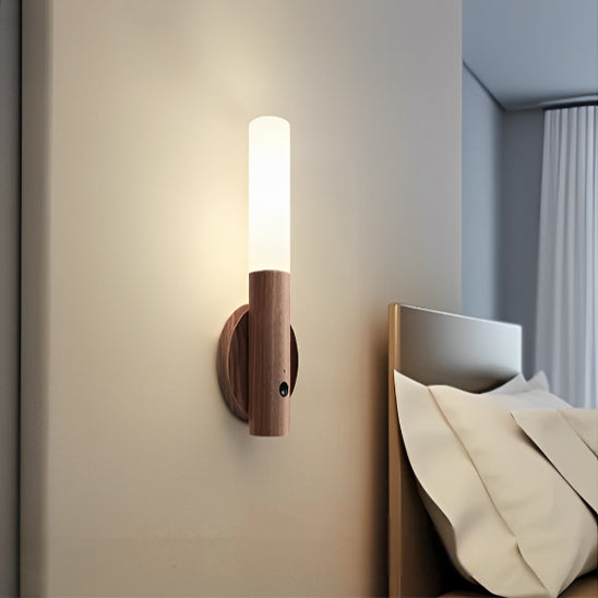 veilleuse frene fixe a cote lit lampe de chevet murale